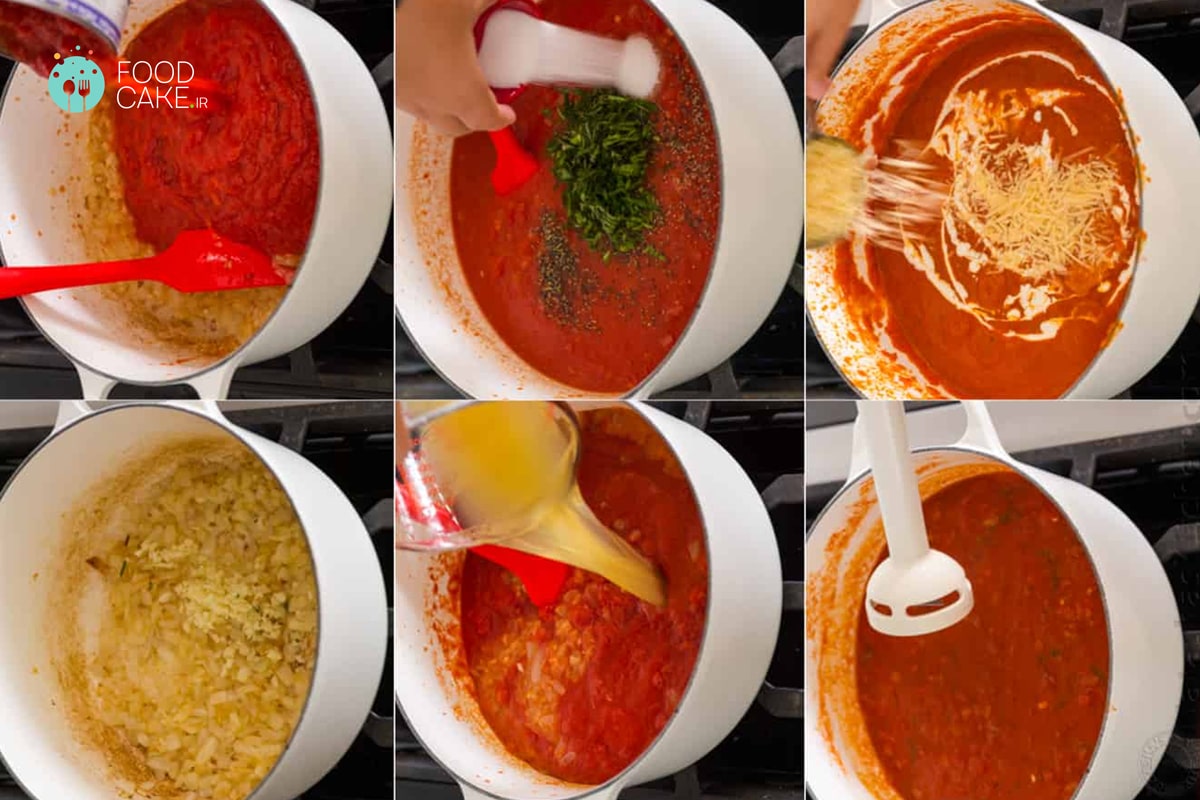 طرز تهیه سوپ گوجه