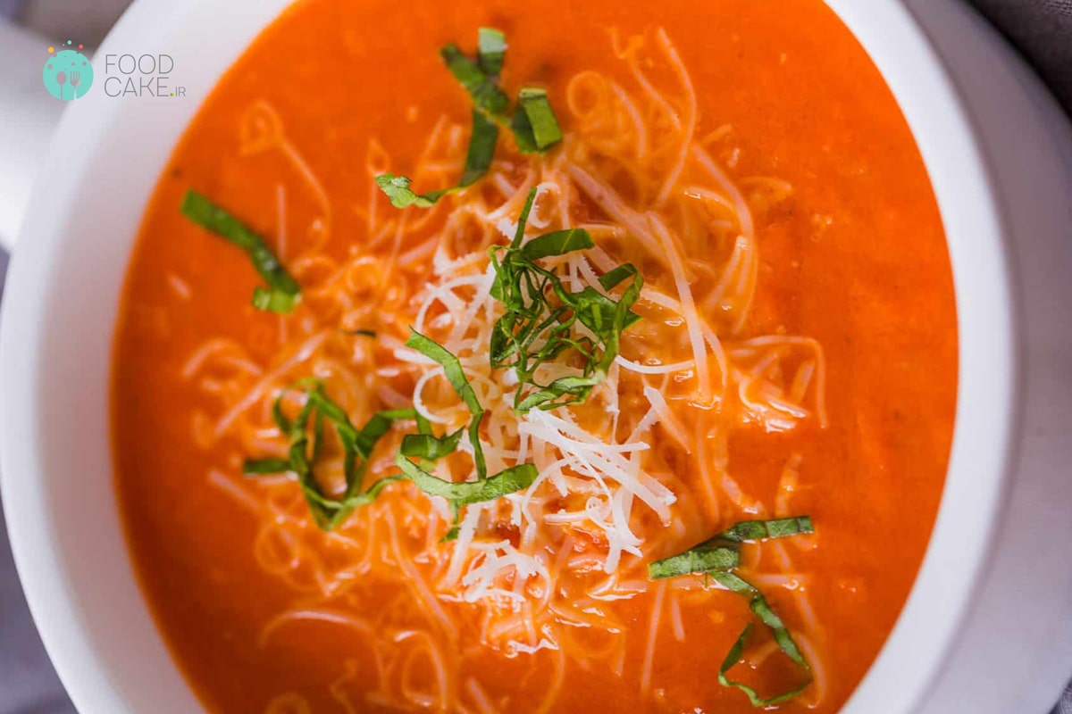 دستورپخت سوپ گوجه سریع